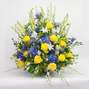 Yellow and Blue Sympathy Basket