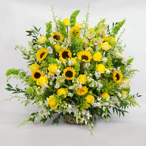 Yellow and Green Sympathy Basket