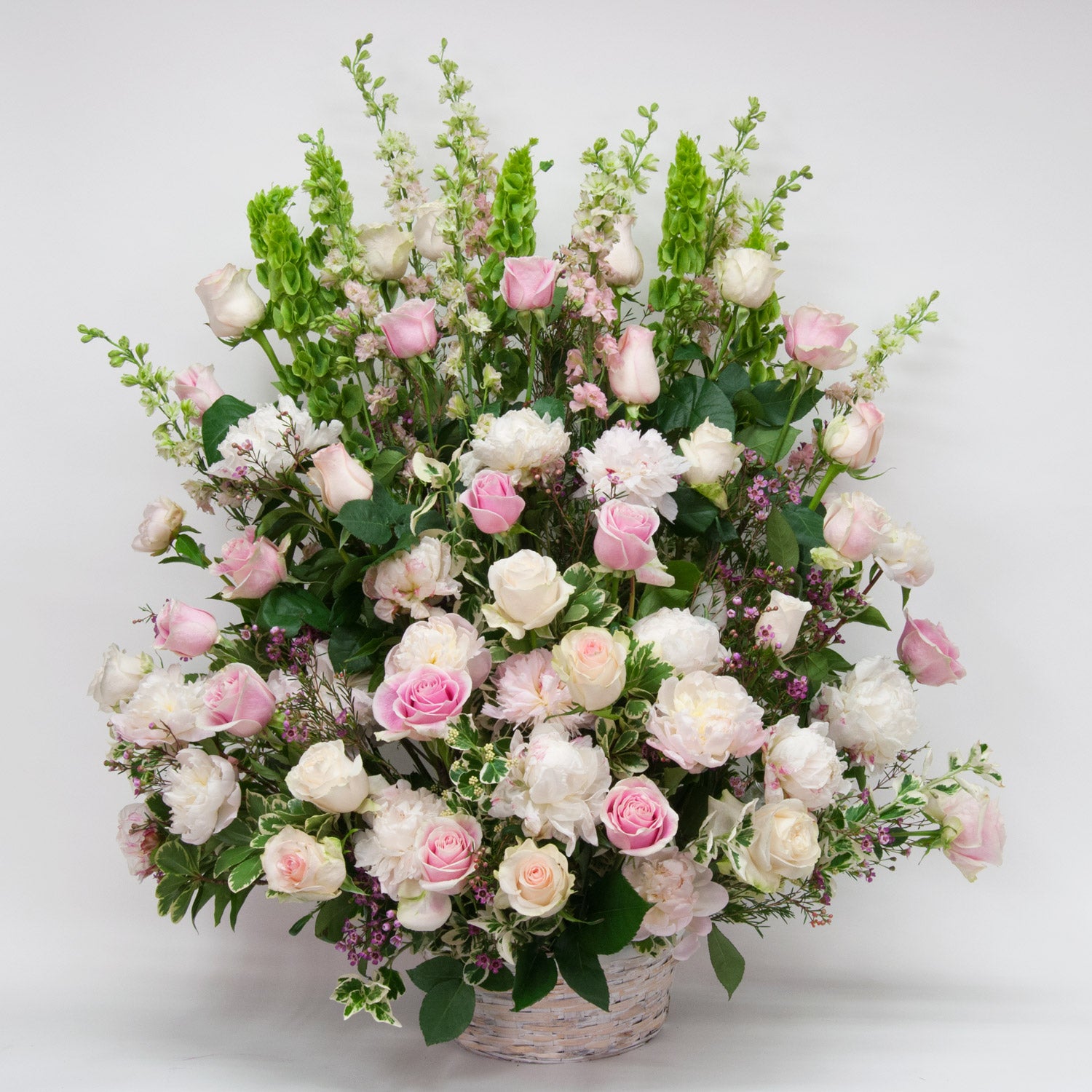 Pink Sympathy Basket – Brattle Square Florist 